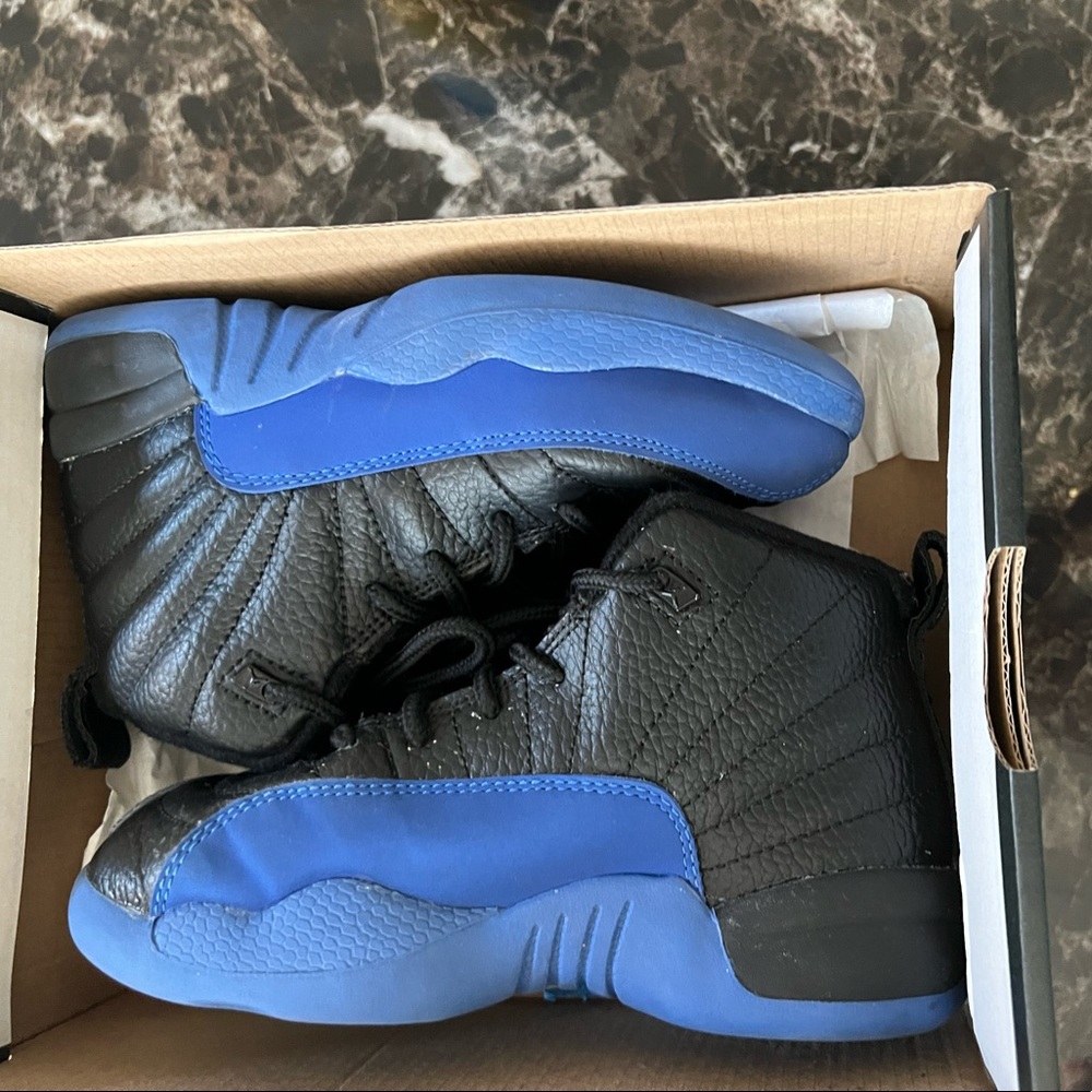 Jordan 12 black and blue